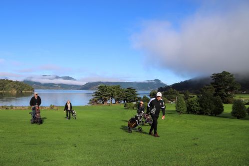 Golf players on the Nopera Golf Course